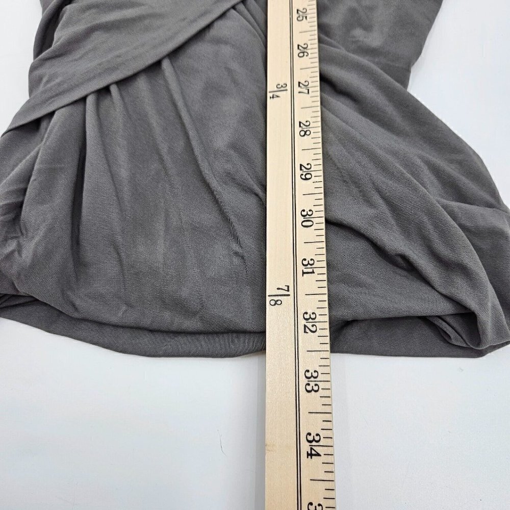 Rag & Bone Adelaide Racerback Mini Dress Gray Women’s Size 4 Ruched Bodycon - Picture 9 of 10